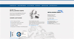 Desktop Screenshot of metallwaren-kempe.de