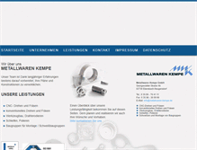 Tablet Screenshot of metallwaren-kempe.de